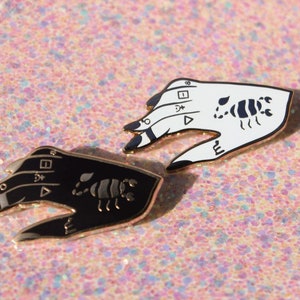 The Scorpions Hand hard enamel pin