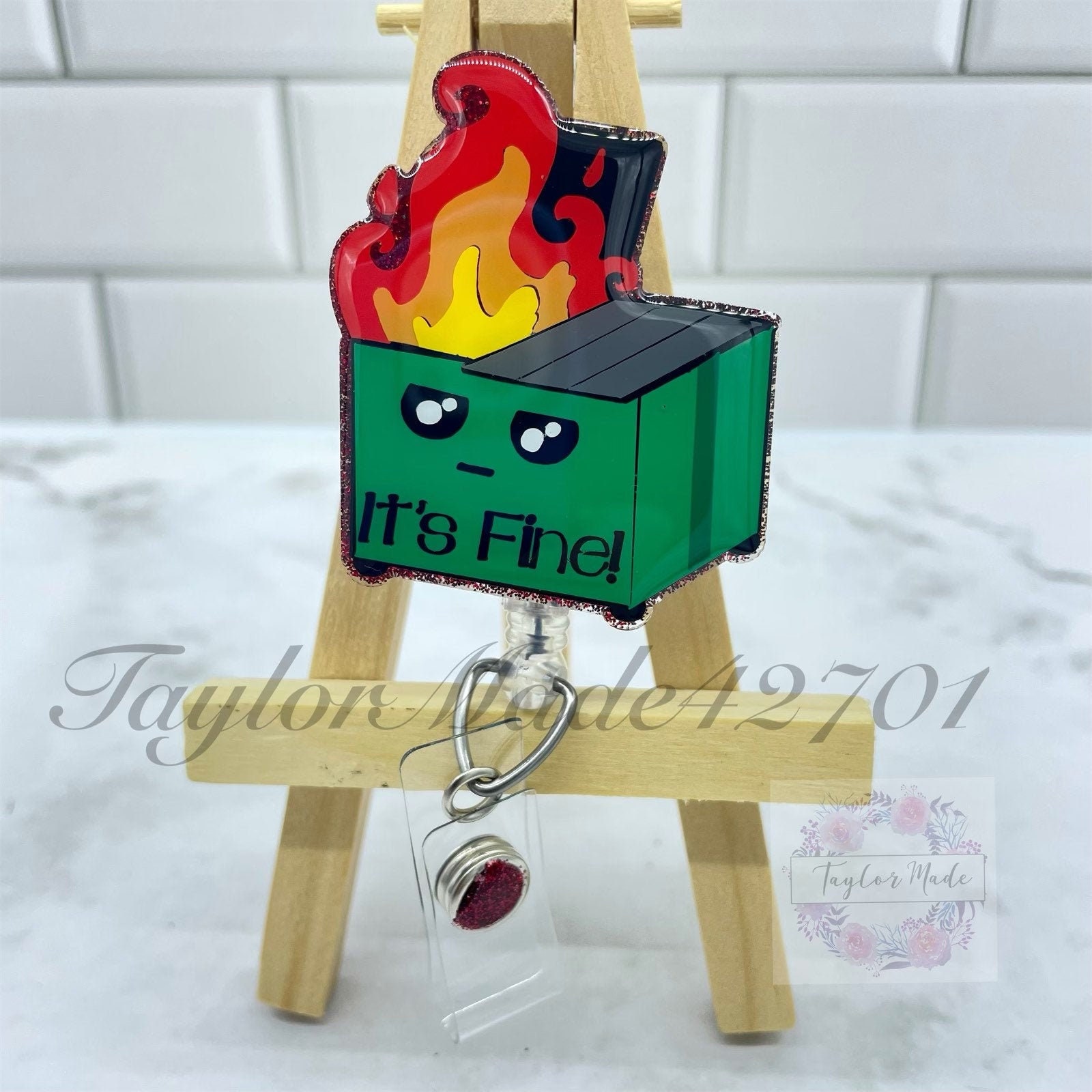 this is fine dumpster fire figure