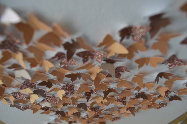 Rose Gold Butterfly Wall Art/3d Butterflies/butterfly Heart Etsy UK