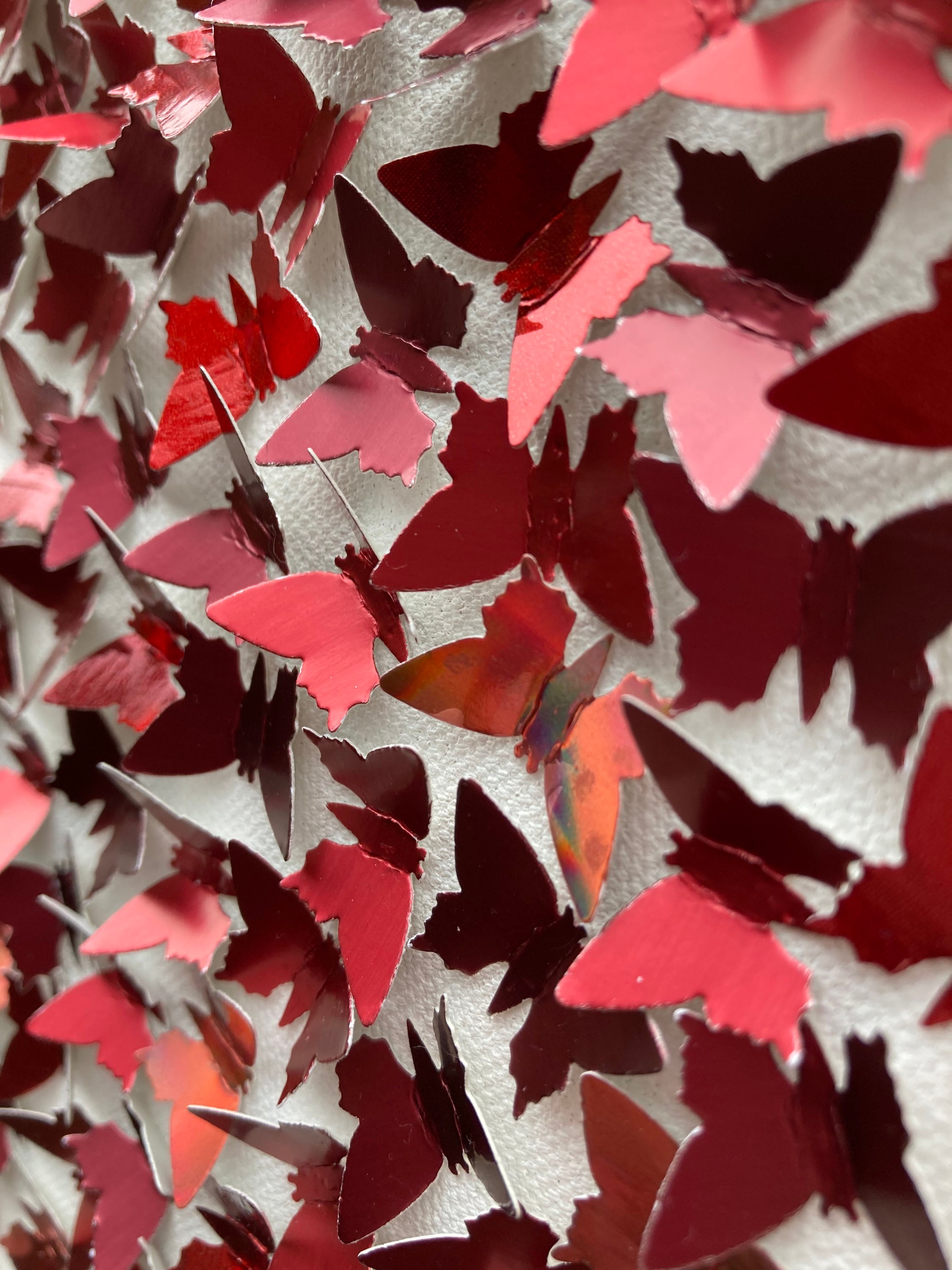 Valetntine Red Butterfly wall art/3d butterflies/butterfly Etsy