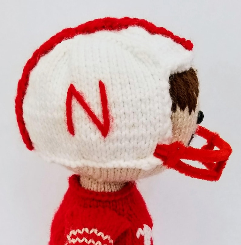 KNITTING PATTERN for Knit Football Player Customizable Etsy