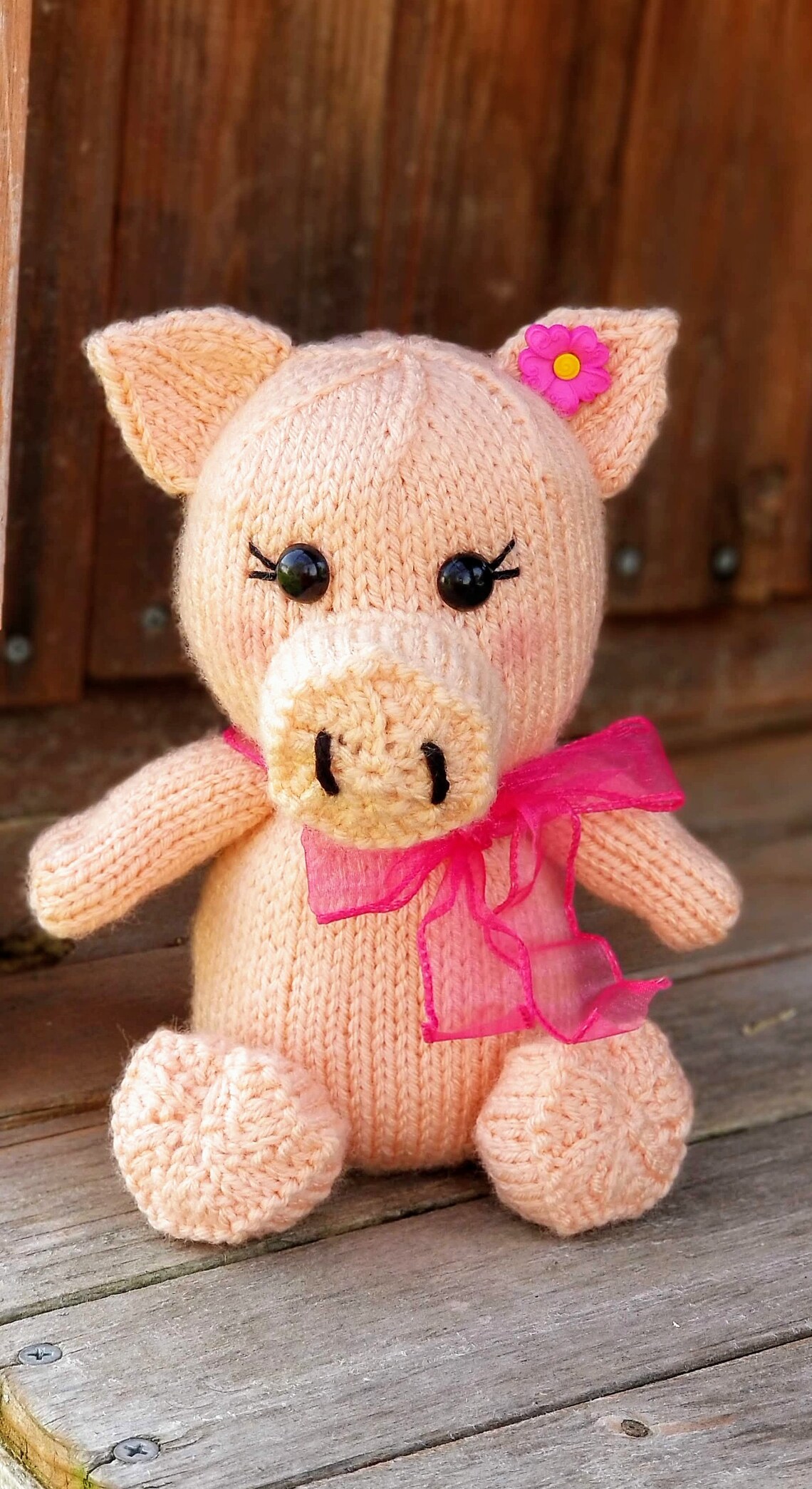 KNITTING PATTERN for Little Knit Pig Instant PDF Pattern Etsy