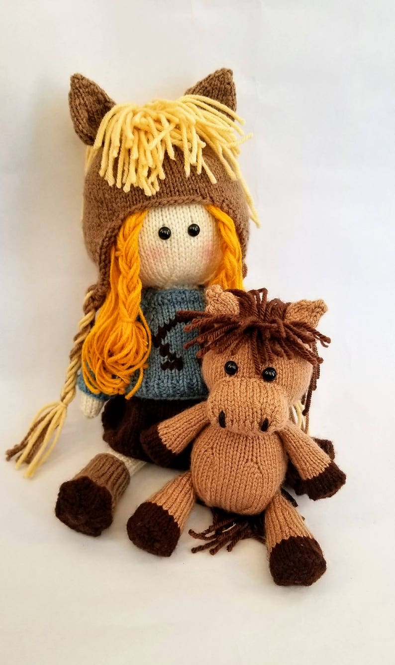 KNITTING PATTERN for Little Knit Horse Instant PDF Pattern Etsy