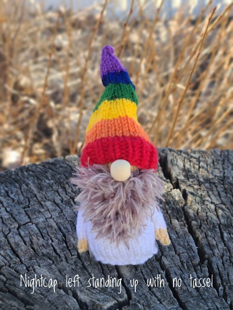 KNITTING PATTERN for A Gnome of Many Hats Knit Gnome Pattern Etsy