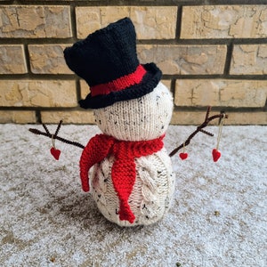 KNITTING PATTERN for Whimsical Snowman Decor, Knit Amigurumi Pattern, Knit Winter Patterns.Instant PDF Pattern Download.Violets and Heather image 6