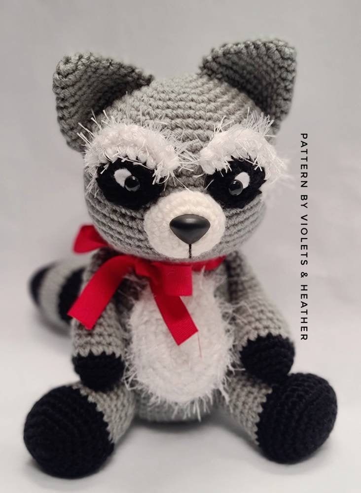 30 Racoon Crochet Patterns for Woodland Amigurumi, Hats, Appliques, and Cozy Handmade... 26 Cute Raccoon Amigurumi Crochet Pattern PDF