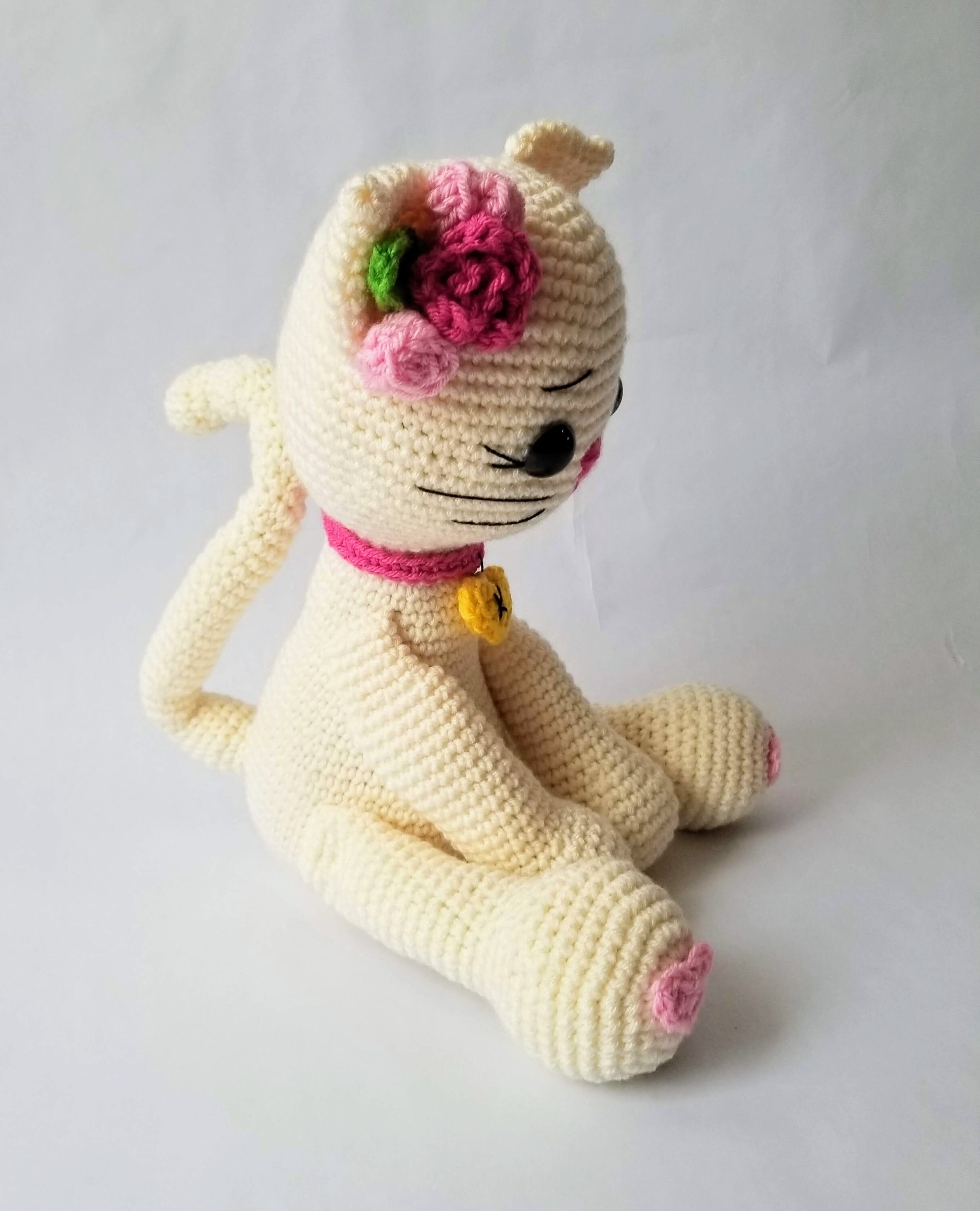 CROCHET PATTERN for Kitty With a Collar Cat in a Collar | Etsy