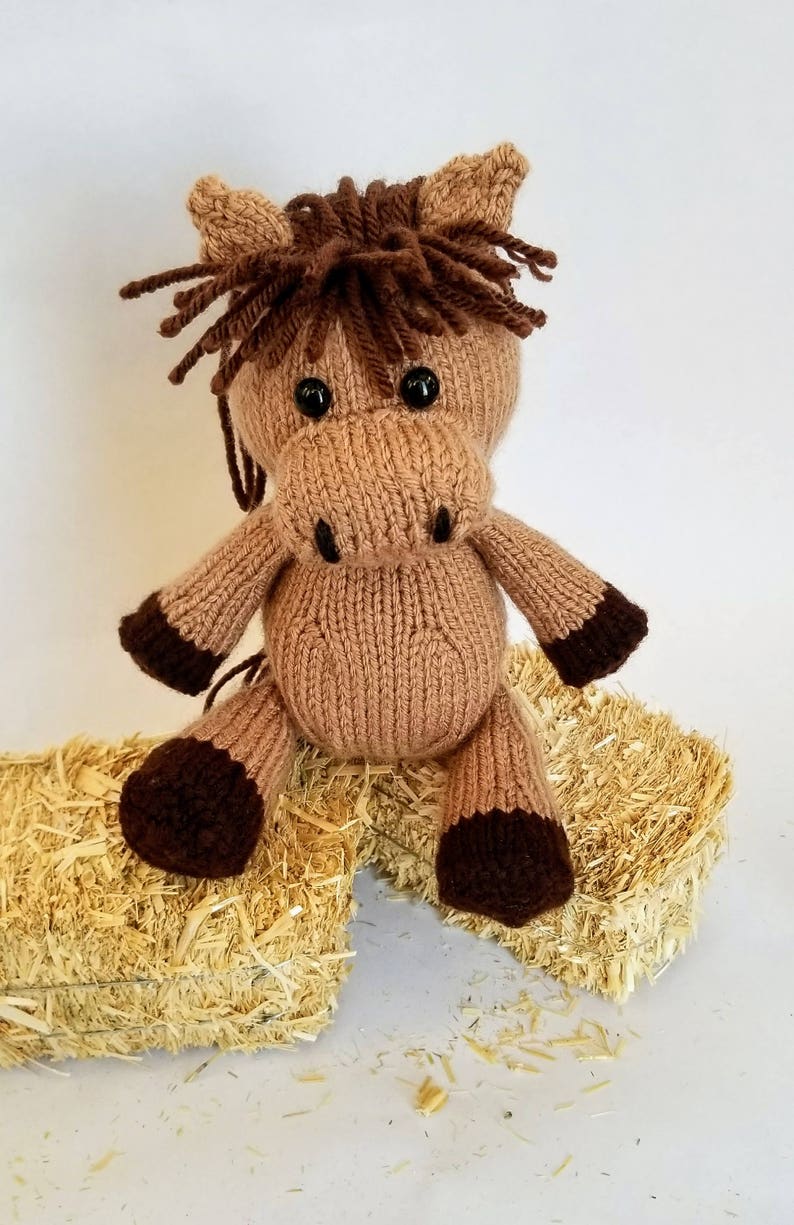 KNITTING PATTERN for Little Knit Horse Instant PDF Pattern | Etsy