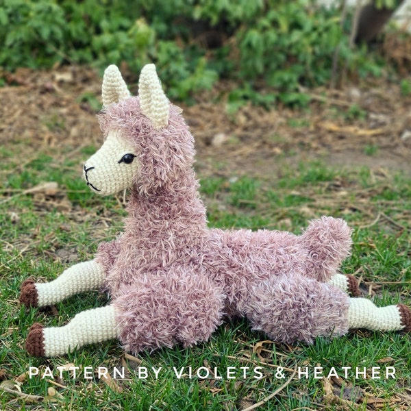 CROCHET PATTERN for Lounging Llama.Crochet llama Pattern.Crochet alpaca Pattern.Crochet llama.Crochet Toy Pattern Instant PDF Download.