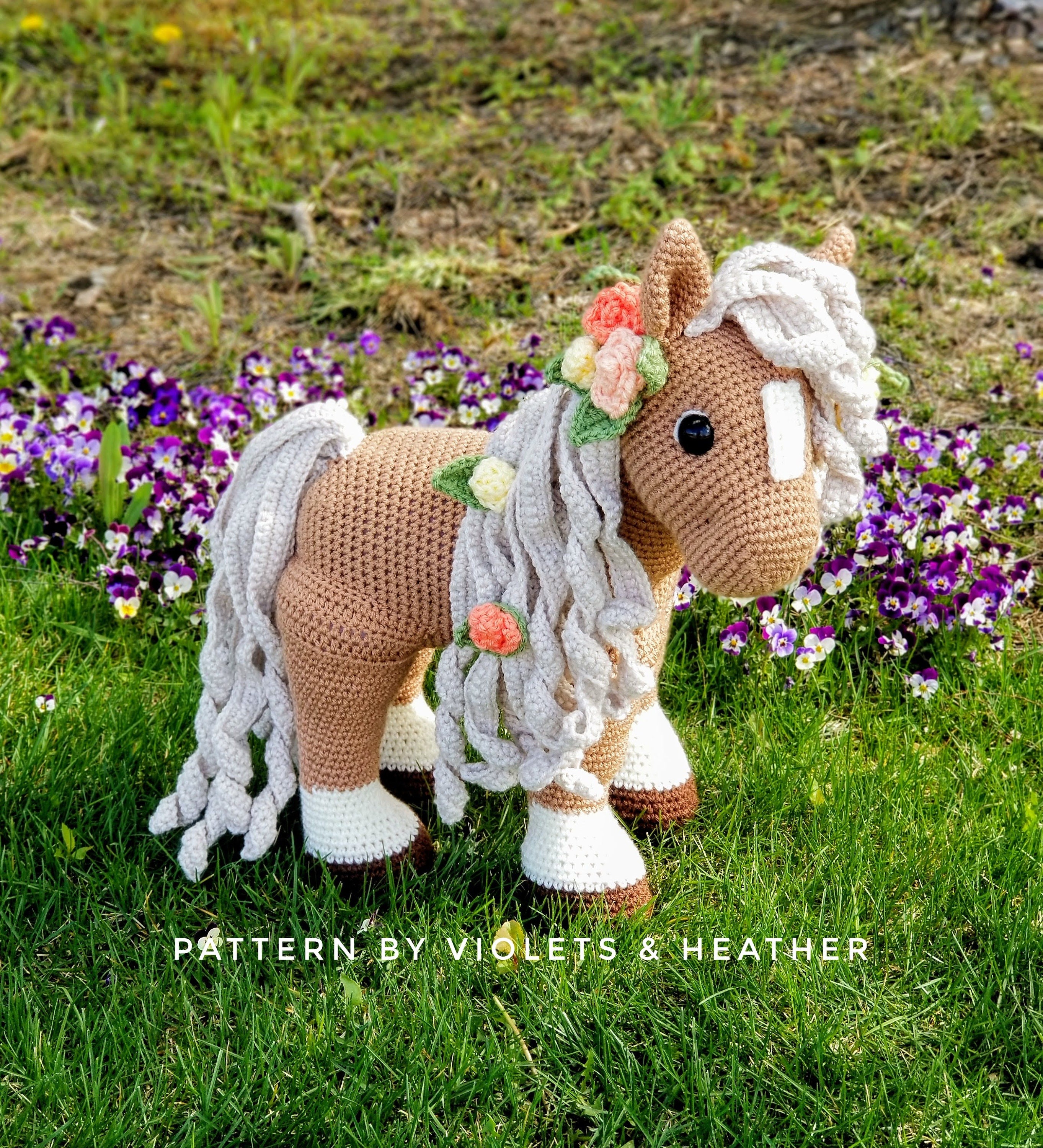 Stick Horse Sewing KIT Stuffed Toy Pony Diy Sewing Pattern 