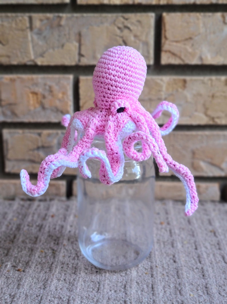 CROCHET PATTERN for Posable Octopus, Amigurumi Octopus Pattern, Realistic Crochet Octopus, Kraken Crochet Toy Pattern. Instant PDF Download. image 3