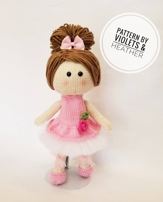 KNITTING PATTERN for Ballerina Knit Doll Instant PDF Pattern Etsy