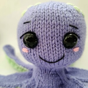KNITTING PATTERN for Baby Octopus, Knit Amigurumi Pattern, Knit Patterns. Instant PDF Pattern Download. Violets and Heather Octopus Pattern image 5
