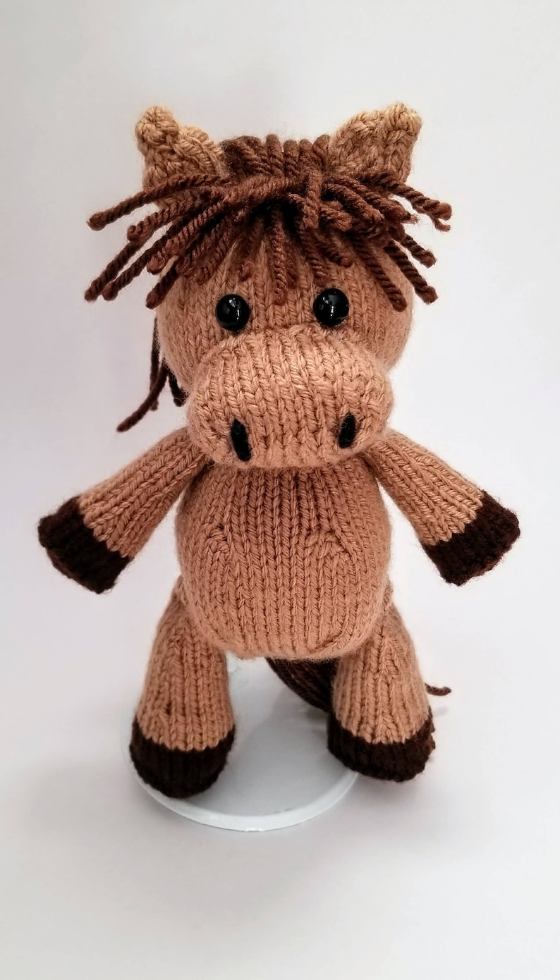 KNITTING PATTERN for Little Knit Horse Instant PDF Pattern Etsy