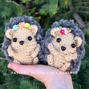 CROCHET PATTERN for Little Hedgehog, Amigurumi Animal, Cute Toy Decoration, Crochet Hedgehog Pattern, Instant PDF Download by Heather Kumpf