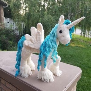 CROCHET PATTERN for Winged Unicorn.Crochet Unicorn Pattern.Crochet Pegasus Pattern.Crochet Alicorn.Crochet Toy Pattern Instant PDF Download. image 9