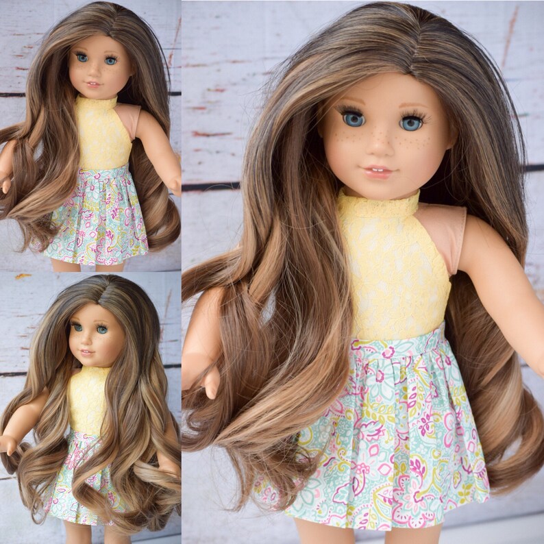 Custom Doll Wig For 18 American Girl Doll Heat Safe Etsy