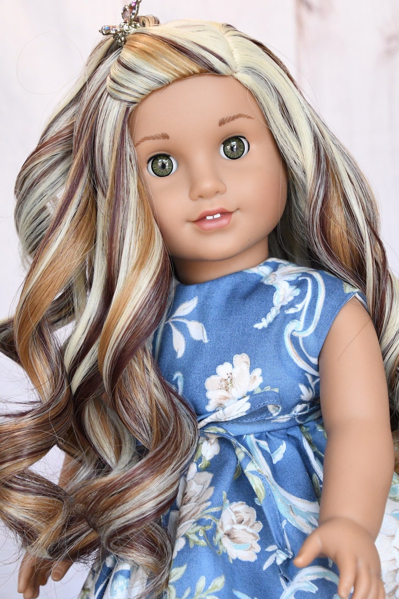 Fits 18” American Girl Dolls 11” Custom Doll WIG Gotz Journey Girl Gifts OG