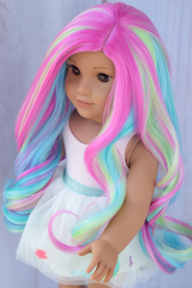 Doll Plastic Wig Brush Hair Accessories Makeup Suit For American
