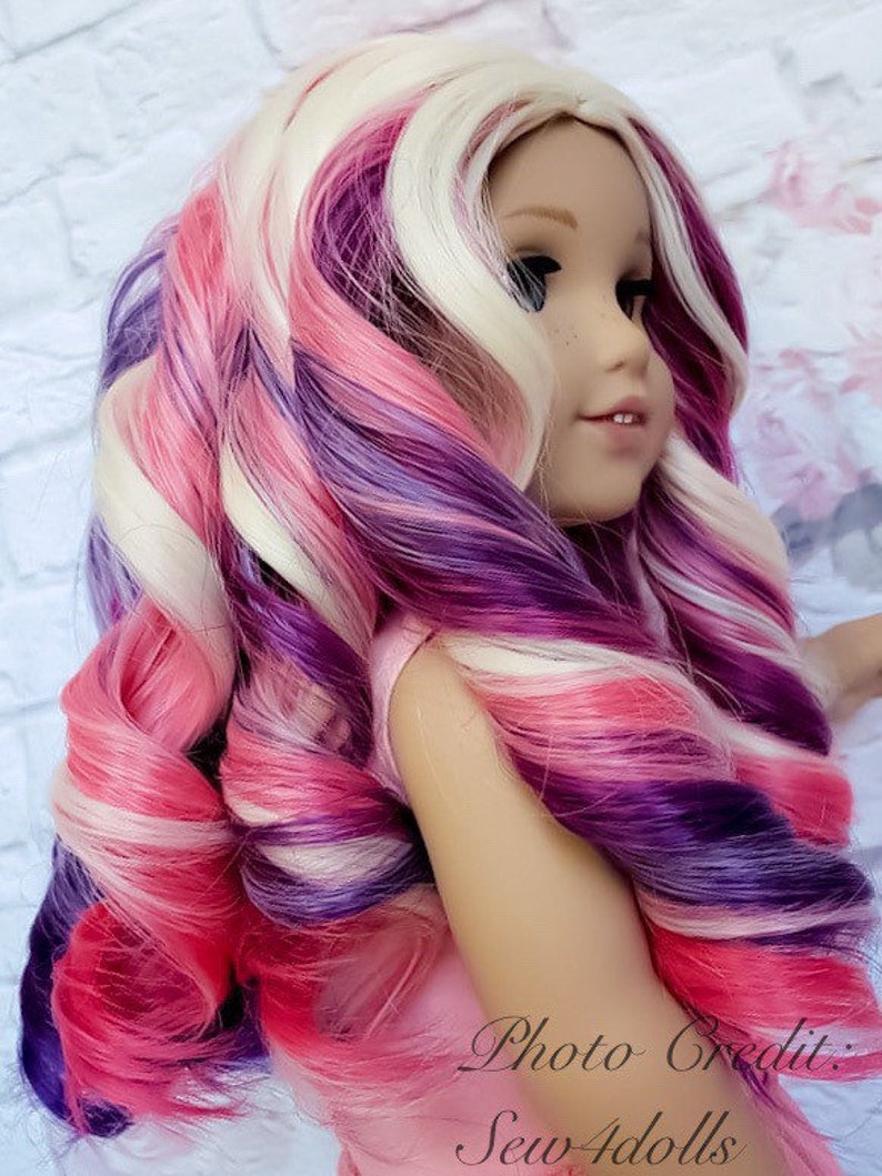 13/'/' Costom Doll Wig Fit 18” American Girl Doll AG OG Gotz Journey Girls Hair