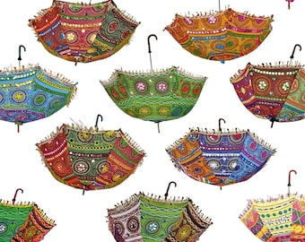 Rajasthani Colourful Umbrellas for Mehendi wedding invites, stationary