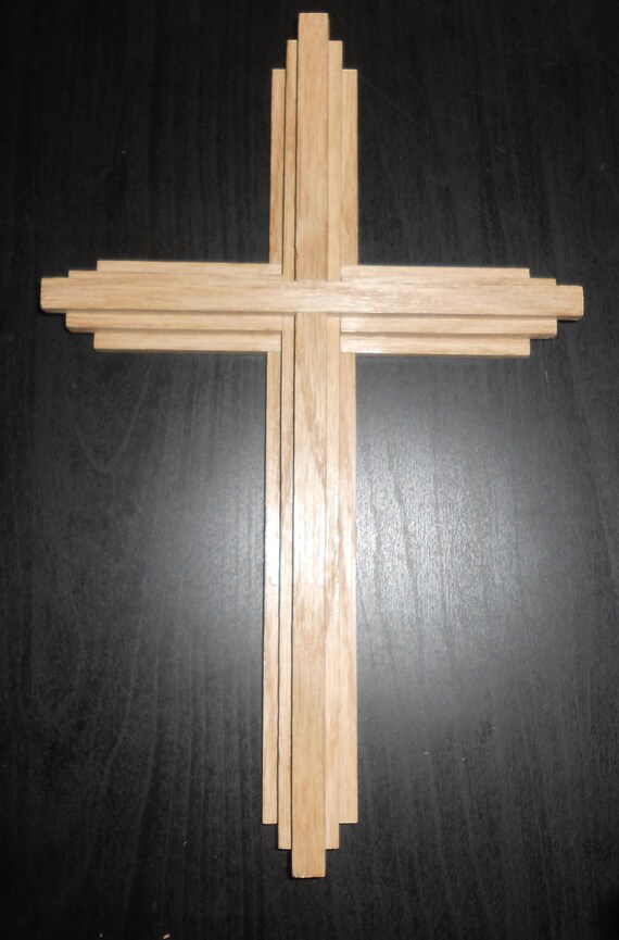 Wooden wall cross religious home decor Christian art Etsy