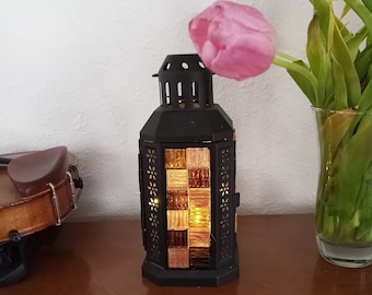 Stained glass Lantern, Mood Light, Contemporary Design