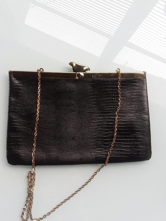 Vintage Genuine Leather Women Handbag Clutch Etra