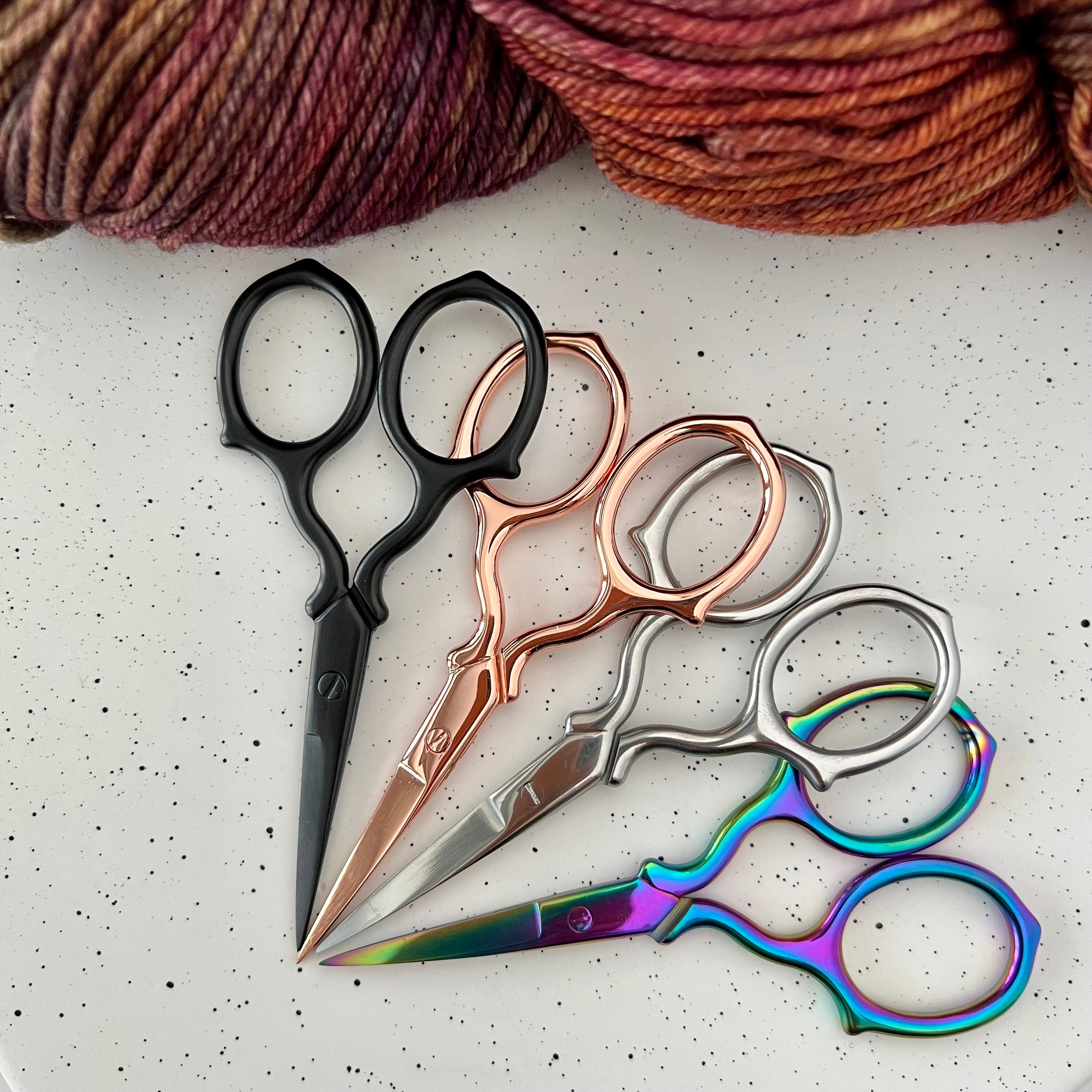 Small embroidery scissors - rainbow finish — I Heart Stitch Art