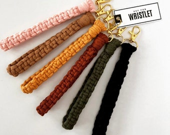 Macrame Wristlet | Macrame Keychain | Boho Wristlet | Gifts Under 20