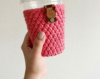 Cup Cozy | RETRO VIBES | Coffee sleeve | Reusable cup cozy | Iced coffee holder | Teacher gifts | Gifts under 20