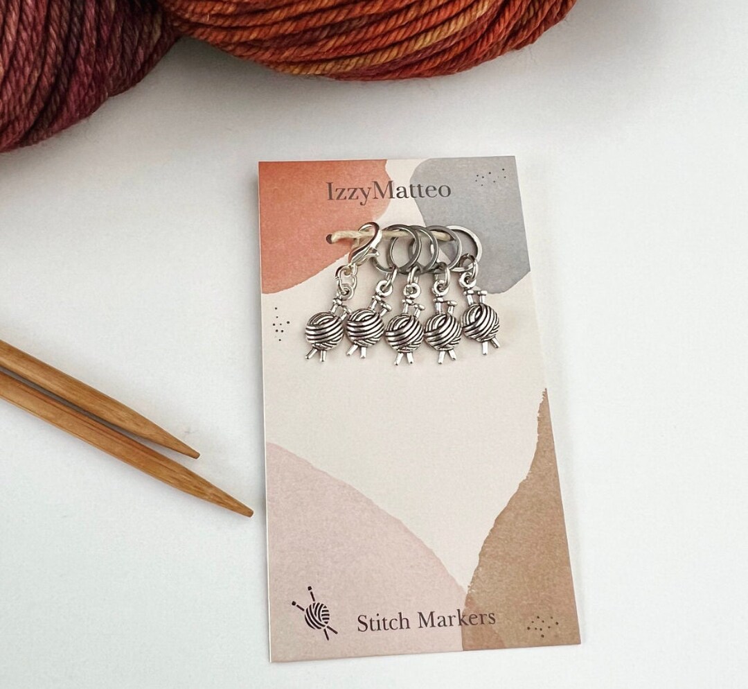 Stitch Marker YARN BALL Stitch Markers for Small Needles Etsy