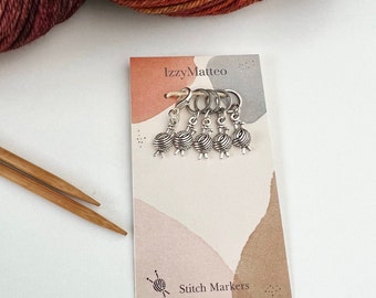 Stitch Marker | YARN BALL | Stitch Markers for Small Needles | Sock Knitting Progress Keepers | Crochet Stitch Marker | Gift for Knitters