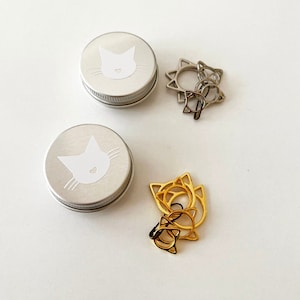 Stitch markers | Snag free cat stitch markers | Cat stitch markers | Progress keepers | Knitting notions | Maker gifts | Knitting tools