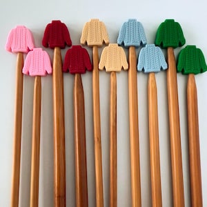 Knitting Needle Stoppers | SWEATER WEATHER needle stopper | Knitting Notions | Stitch Stoppers | Needle Point Protectors | Stitch Holders