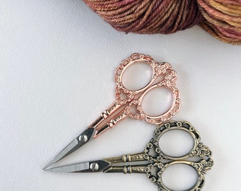Craft scissors | Vintage floral scissors | Embroidery scissors | Crochet scissors | Knitting scissors | Maker notions