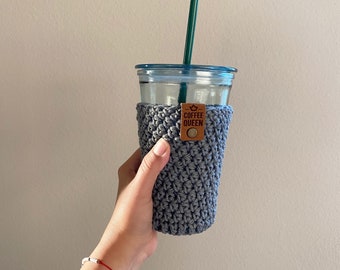 Cup Cozy | COFFEE QUEEN | Coffee sleeve | Reusable cup cozy | Iced coffee holder | Teacher gifts | Gifts under 20