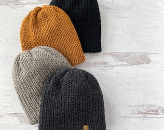 MINI BEANIE | Baby beanie | Toddler beanie | Child beanie | double knit beanie