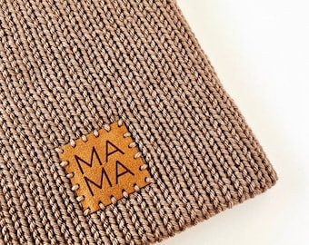 Knitted MAMA BEANIE | Mom beanie