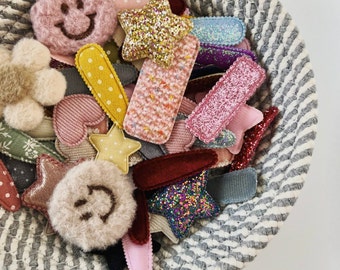 Hair clips | GRAB BAGS | Set of hair clips | Snap clips | Simple hair clips | Boho style hair clips | Gifts for girls