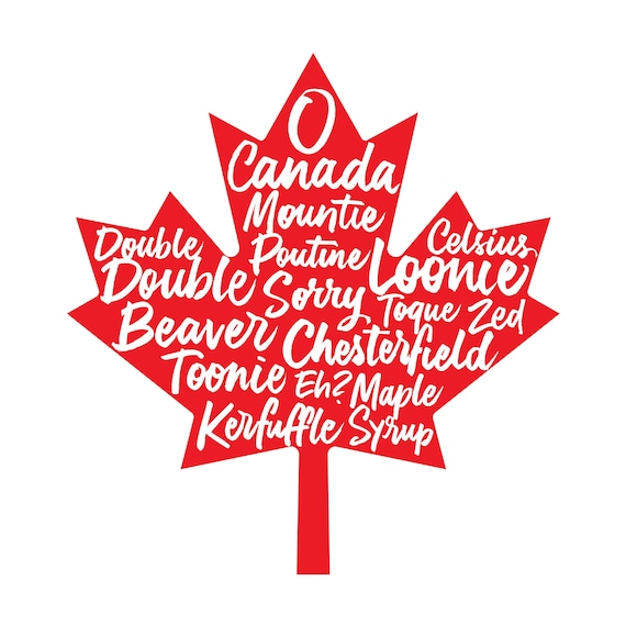 Lettered Maple Leaf