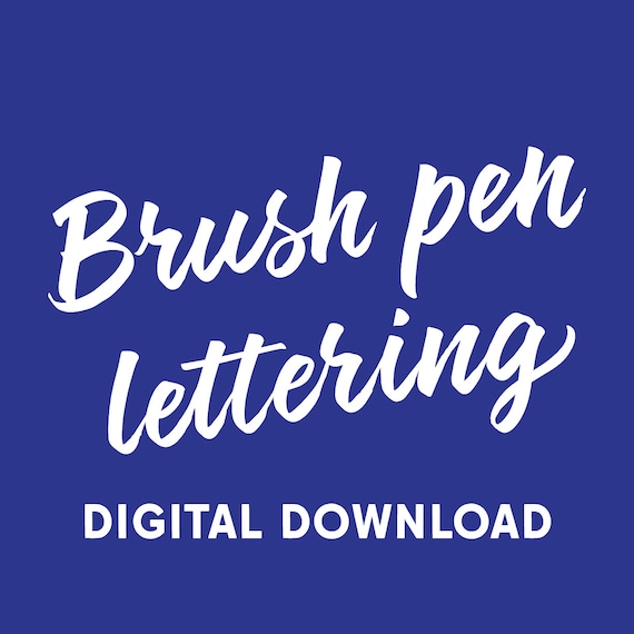 Brush Pen Lettering workbook (digital download)