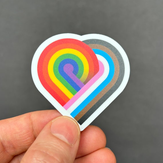 Pride heart sticker