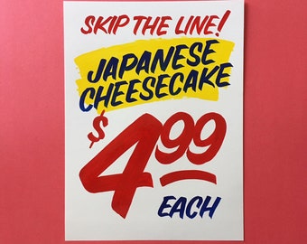 ART PRINT: Japanese cheesecake