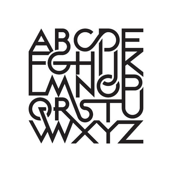 Alphabet print #1