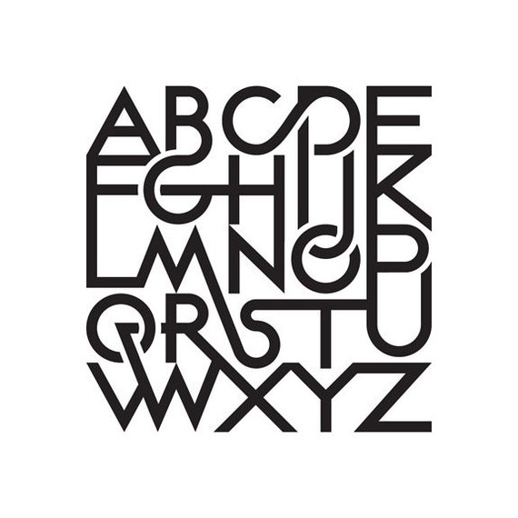 Alphabet print #1