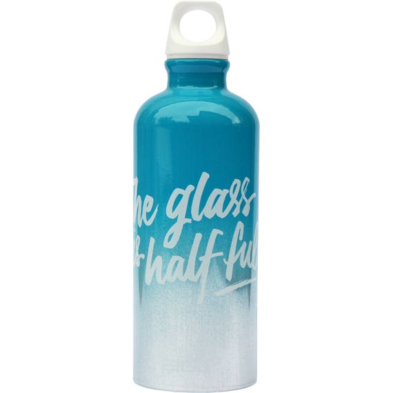 The Glass is Half Full - SIGG water bottle (blue)