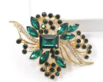 green brooches etsy