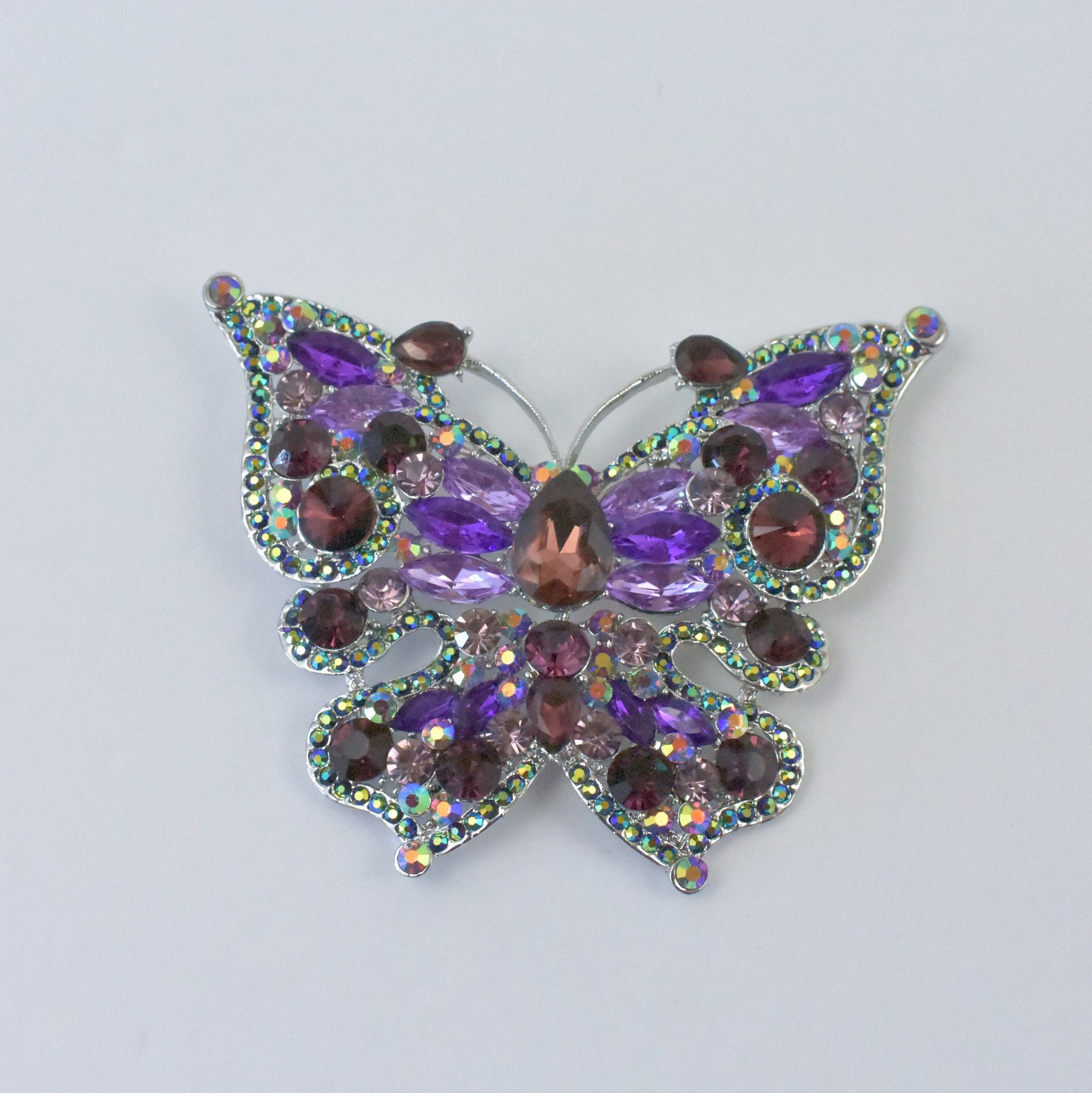 purple butterfly brooch