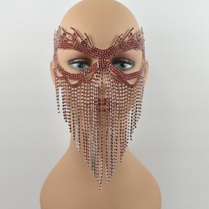 Masquerade Mask Jeweled Bridal Mask BlueRoyal Blue Rhinestone Metal Masquerade Mask Queen Mask,new year party mask Mardi Gras Mask